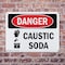 Signmission Caustic Soda Danger Sign, Plastic, 14in W x 10in L, 2PK OS-2PACK-DS-P-1014-L-1058 - alternate 4